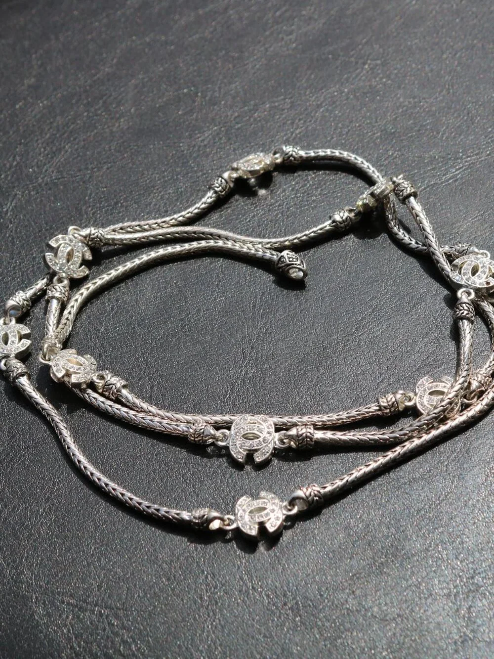 Chanel multi-strand sautoir long chain necklace
